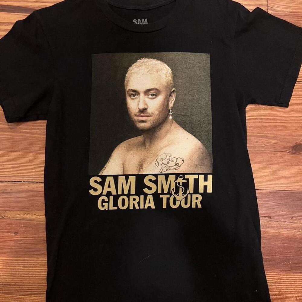 Graphic Sam Smith, Glorida Tour Black T- Shirt Size Small